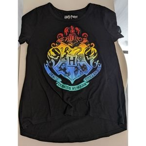 HARRY POTTER Girls T-shirt Black / Rainbow